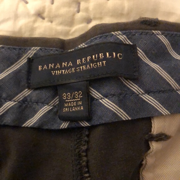 Banana Republic Vintage Straight Leg Khakis - Picture 2 of 4